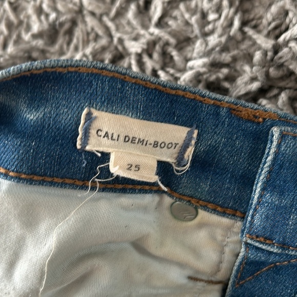 Madewell Cali Demi Boot Jeans Blue Size 25 - Picture 5 of 12